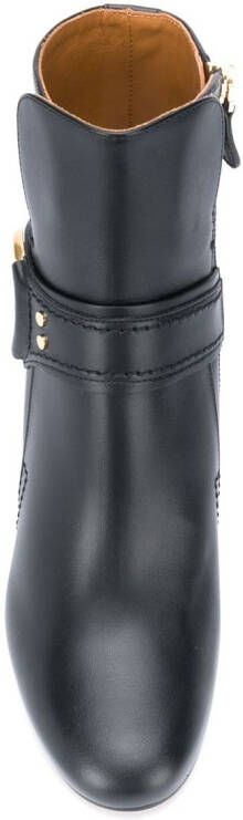 Chloé ring detail leather boots Black