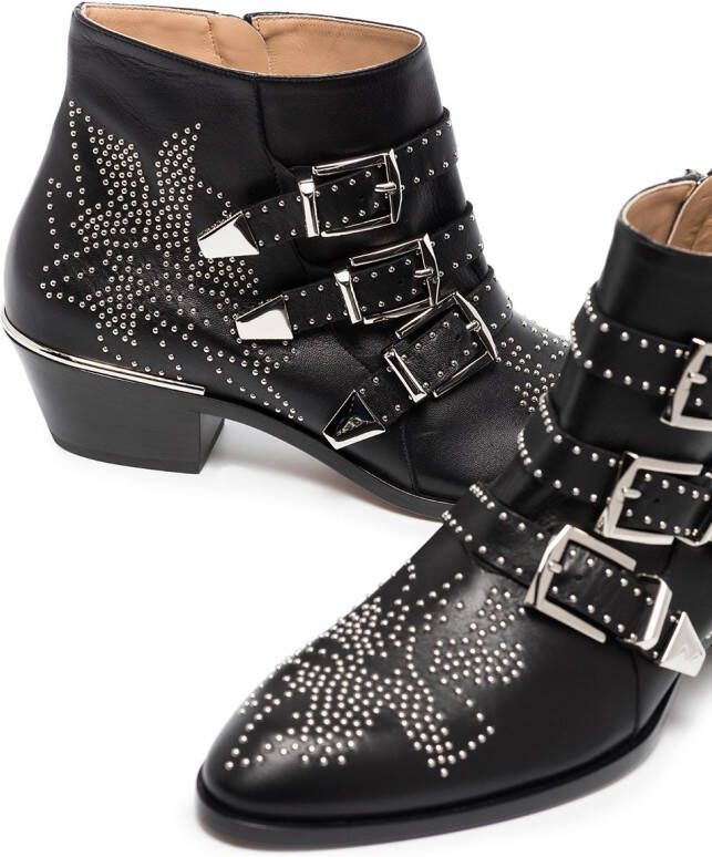 Chloé Susanna 30mm studded ankle boots Black