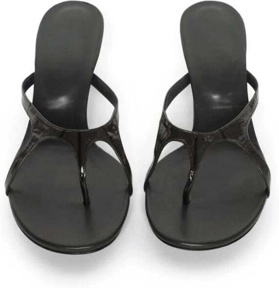 Christopher Esber Alocasia 60mm kitten-heel leather sandals Black