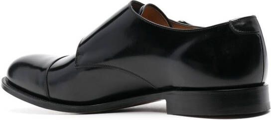 Church's almond toe monk shoes Black