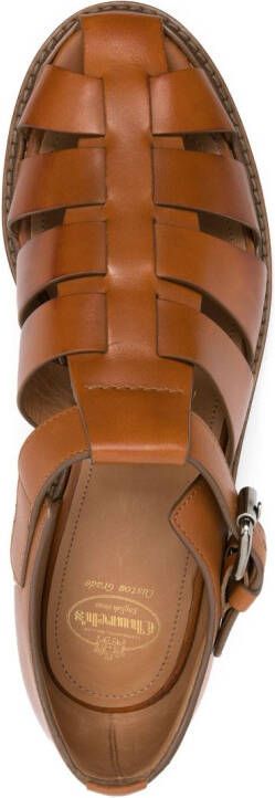 Church's buckle-fastening strap-detail sandals Brown