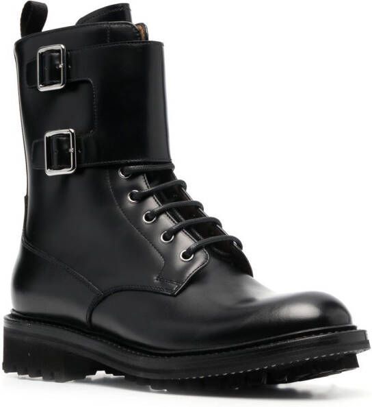 Church's buckled leather boots Black
