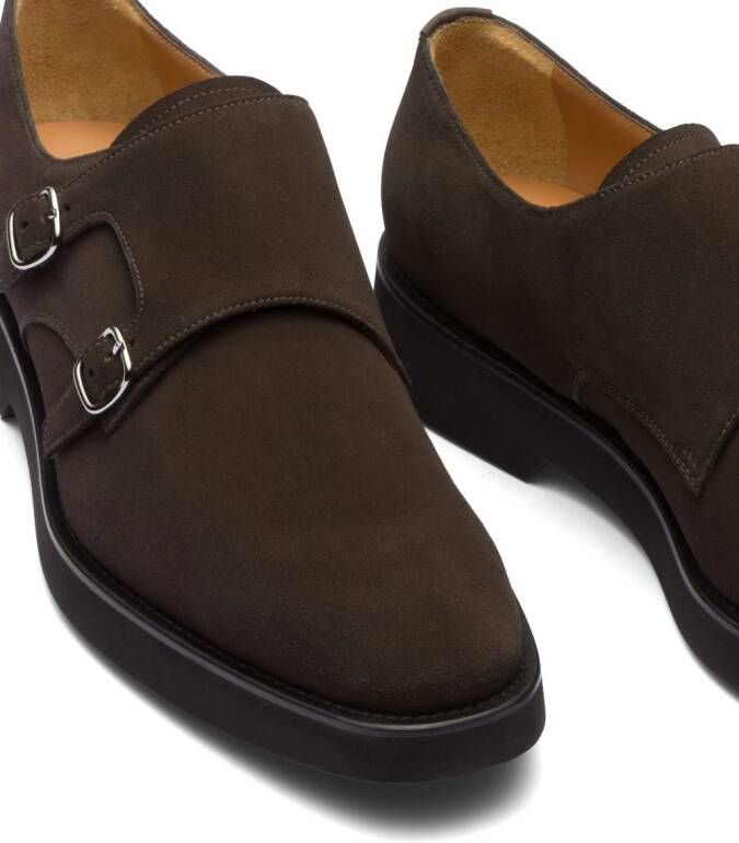 Church's buckled leather monk shoes Brown