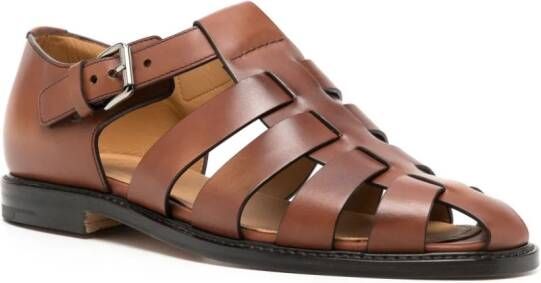 Church's buckled leather sandals Brown