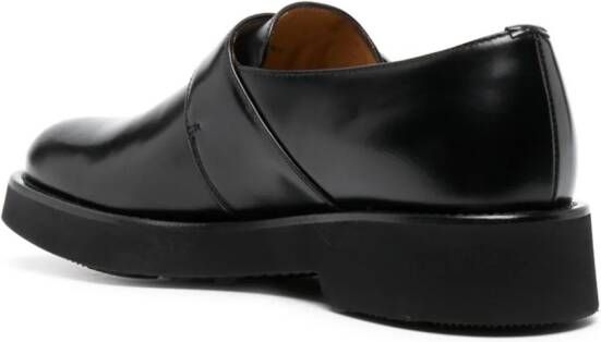 Church's buckled polished-leather loafers Black