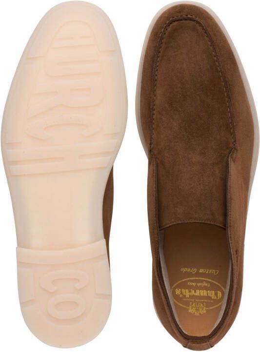 Church's Girvan soft suede slip-on boots Brown