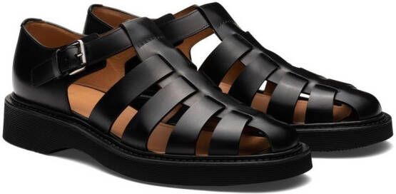 Church's Hove caged sandals Black
