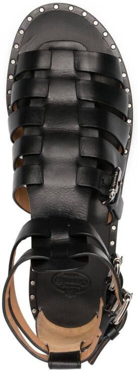 Church's interwoven-design buckle-fastening sandals Black