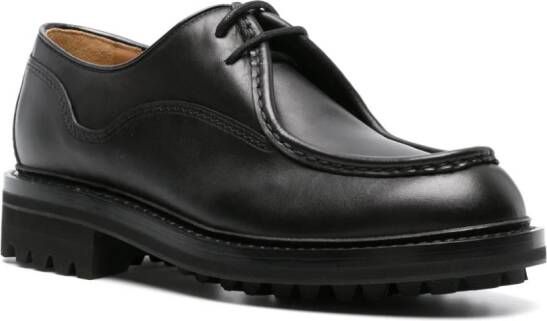 Church's lace-up leather boat shoes Black