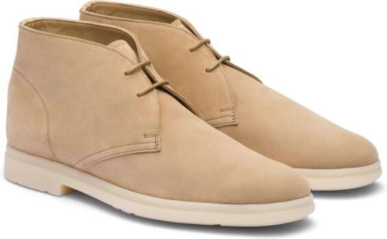 Church's lace-up suede boots Neutrals