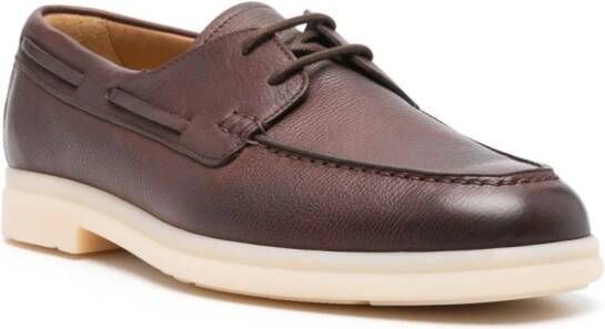 Church's leather boat shoes Brown