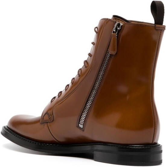 Church's leather lace-up boots Brown