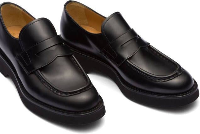 Church's panelled leather loafers Black