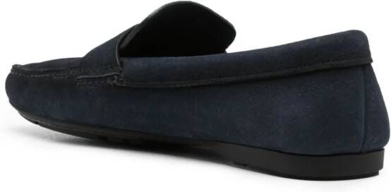 Church's pebbled-leather loafers Blue