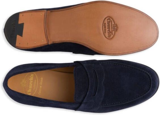 Church's Pembrey penny suede loafers Blue