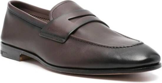 Church's penny-slot leather loafers Brown