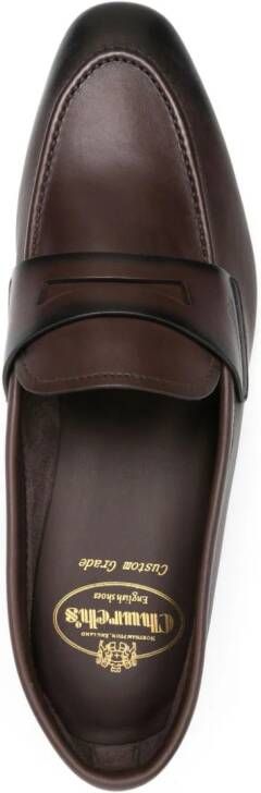 Church's penny-slot leather loafers Brown
