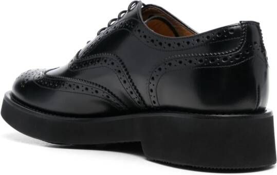 Church's perforated leather oxfords Black