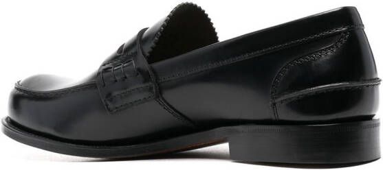 Church's polished-finish round-toe loafers Black