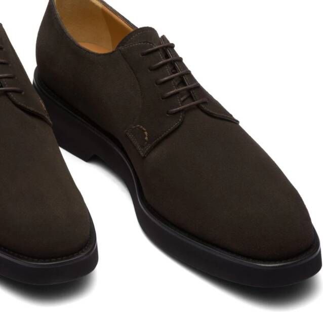 Church's Shannon lace-up suede derby shoes Brown