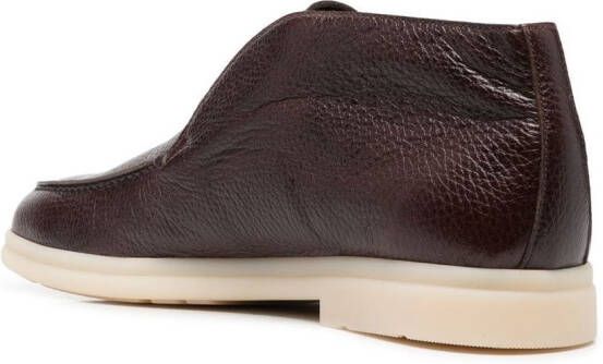 Church's slip-on pebble-leather boots Brown
