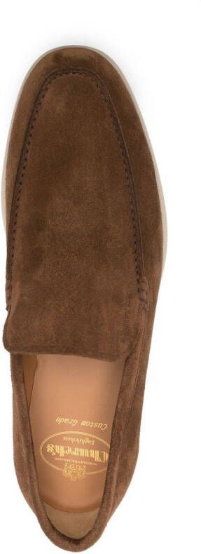 Church's suede slip-on loafers Brown