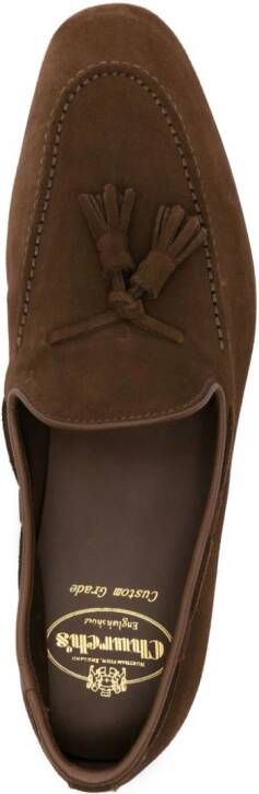 Church's tassel-detail suede loafers Brown