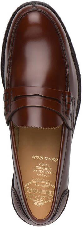 Church's Tunbridge leather penny loafers Brown