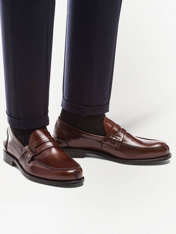 Church's Tunbridge leather penny loafers Brown