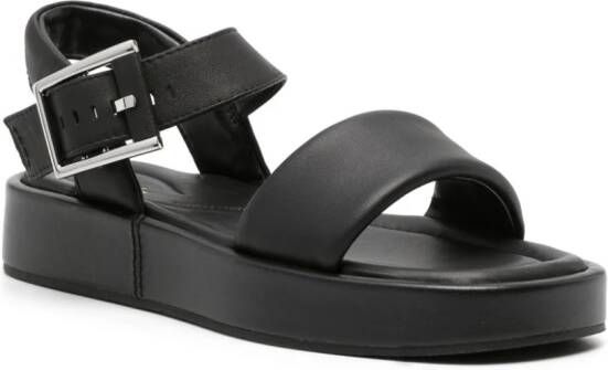 Clarks Alda 30mm flatform sandals Black