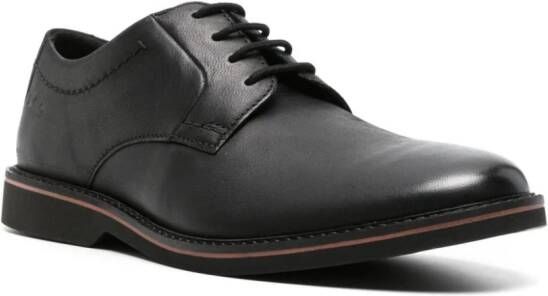 Clarks Atticus LTLace leather derby shoes Black