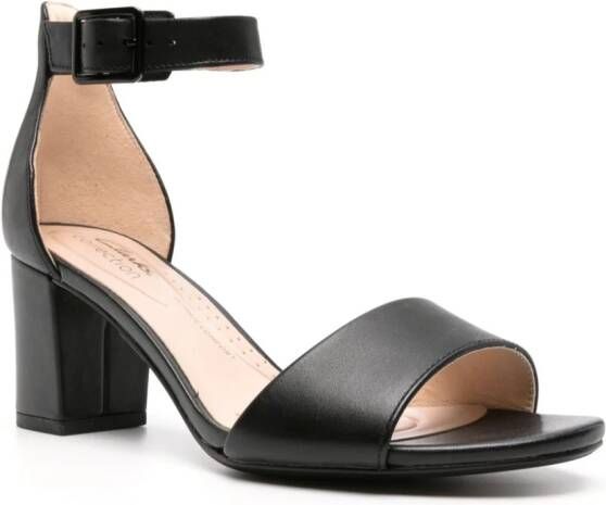 Clarks Deva Mae 65mm leather sandals Black