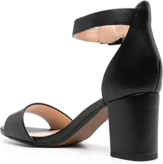 Clarks Deva Mae 65mm leather sandals Black