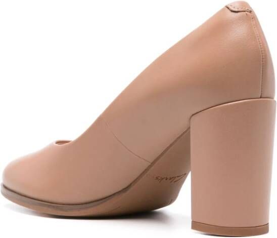 Clarks Freva 85mm leather pumps Pink