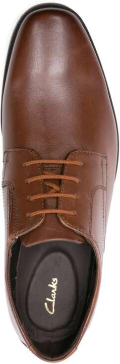 Clarks Howard leather Derby shoes Brown