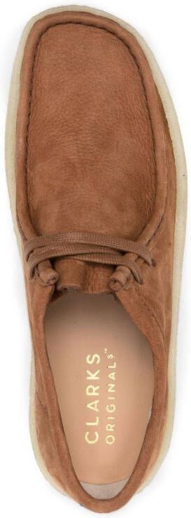 Clarks leather lace-up shoes Brown