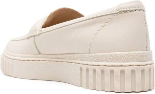 Clarks Mayhill Cove leather loafers Neutrals