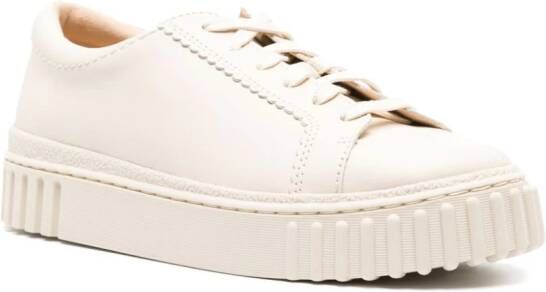 Clarks Mayhill Walk leather sneakers Neutrals