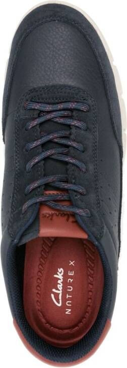 Clarks Nature X One leather sneakers Blue