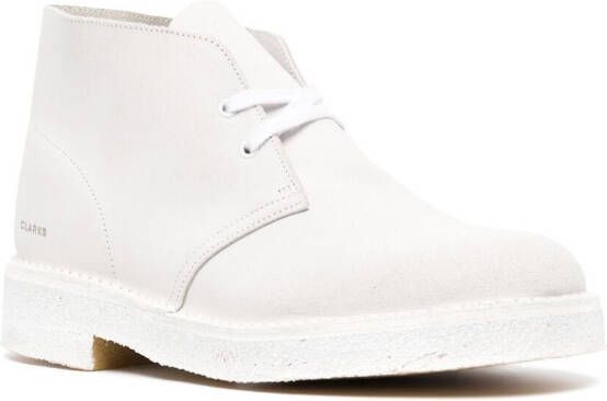 Clarks Originals ankle lace-up shoes White
