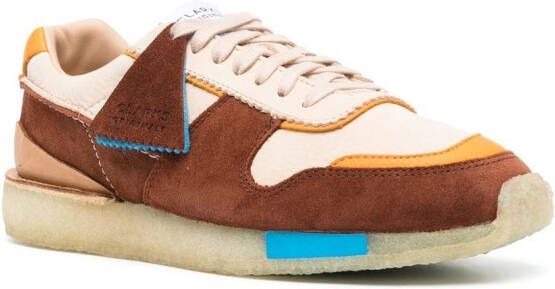 Clarks Originals colour-block panelled low-top sneakers Neutrals