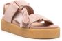 Clarks Originals Crepe tassel-embellished platform sandals Pink - Thumbnail 2