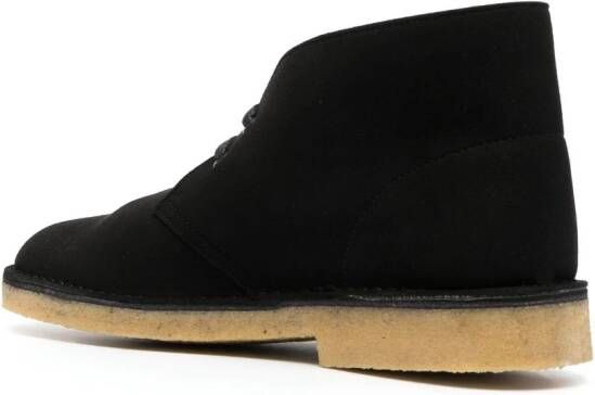 Clarks Originals Desert leather lace-up boots Black