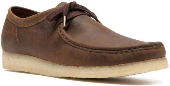 Clarks Originals front lace-up fastening derby shoes Brown