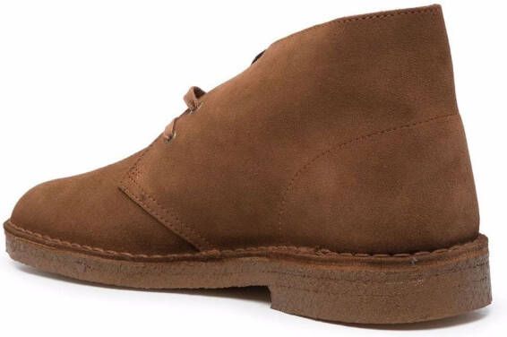 Clarks Originals lace-up suede boots Brown