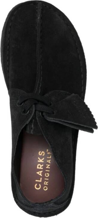 Clarks Originals platform-sole leather sneakers Black