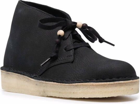Clarks Originals Nubuck leather lace-up ankle boots Black