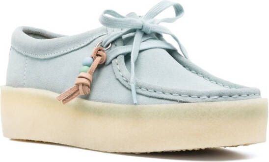 Clarks Originals seam-detail suede loafers Blue