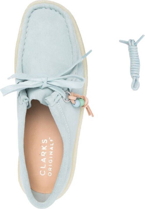 Clarks Originals seam-detail suede loafers Blue