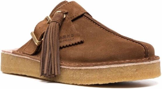 Clarks Originals slip-on suede mules Brown